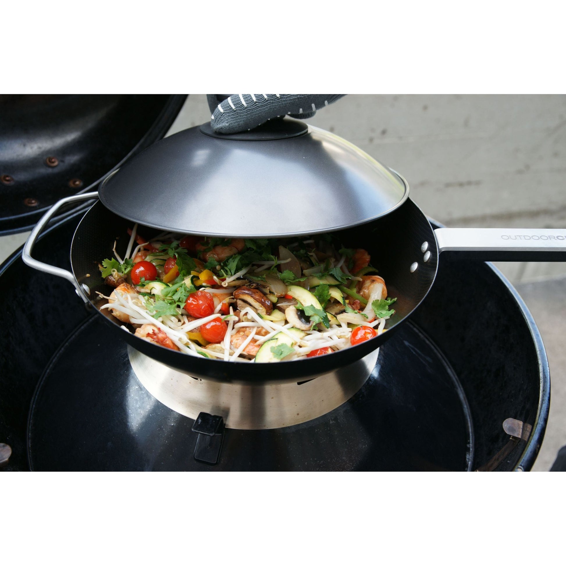 BBQ Accessoire Wokpan incl Deksel