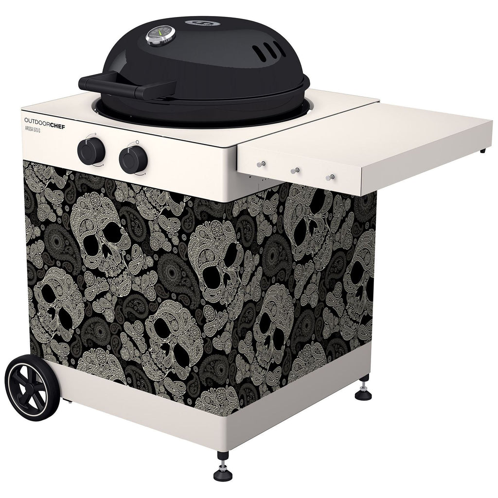 BBQ Accessoire Uitwisselbaar Front voor Arosa 570 G Skull Paisly