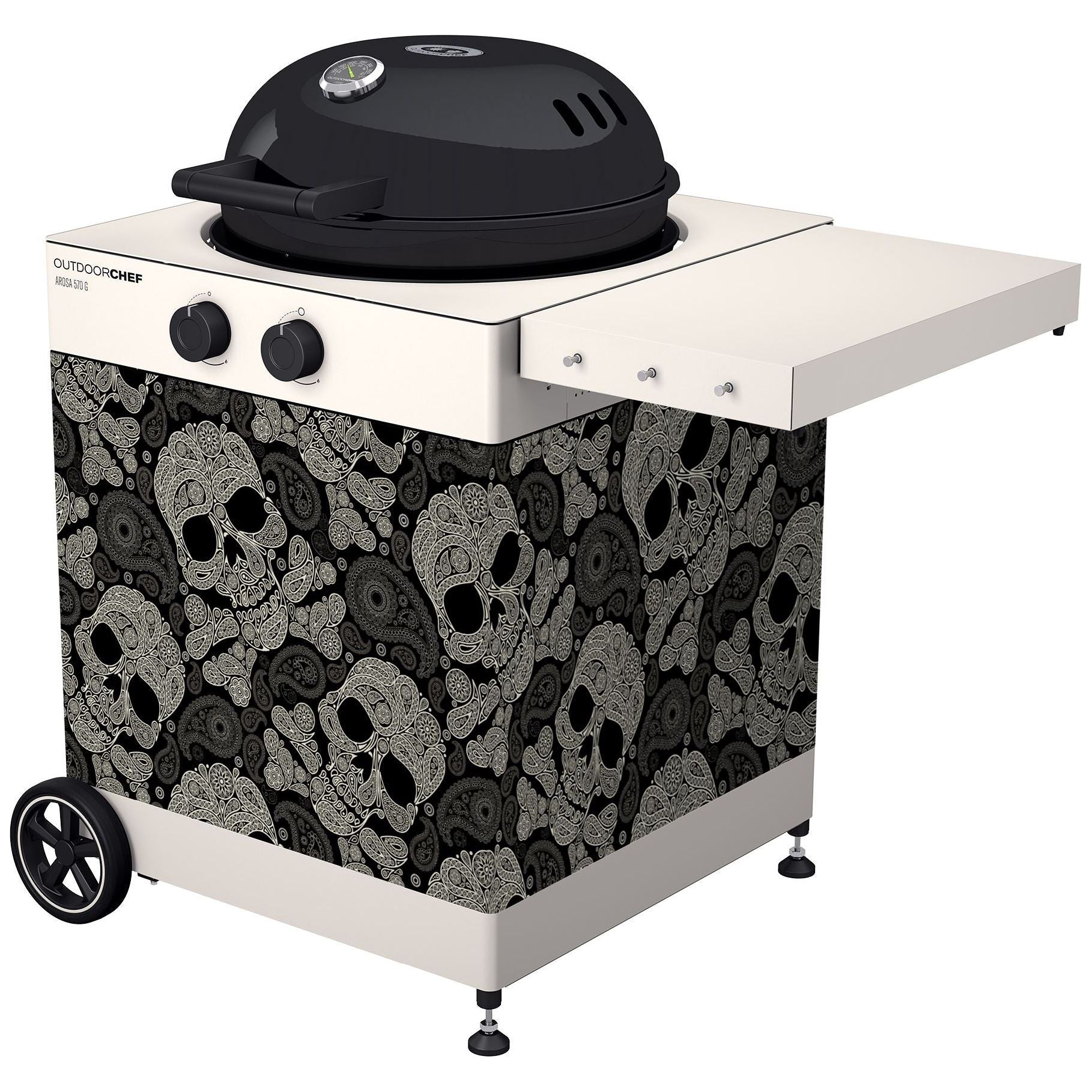 BBQ Accessoire Uitwisselbaar Front voor Arosa 570 G Skull Paisly