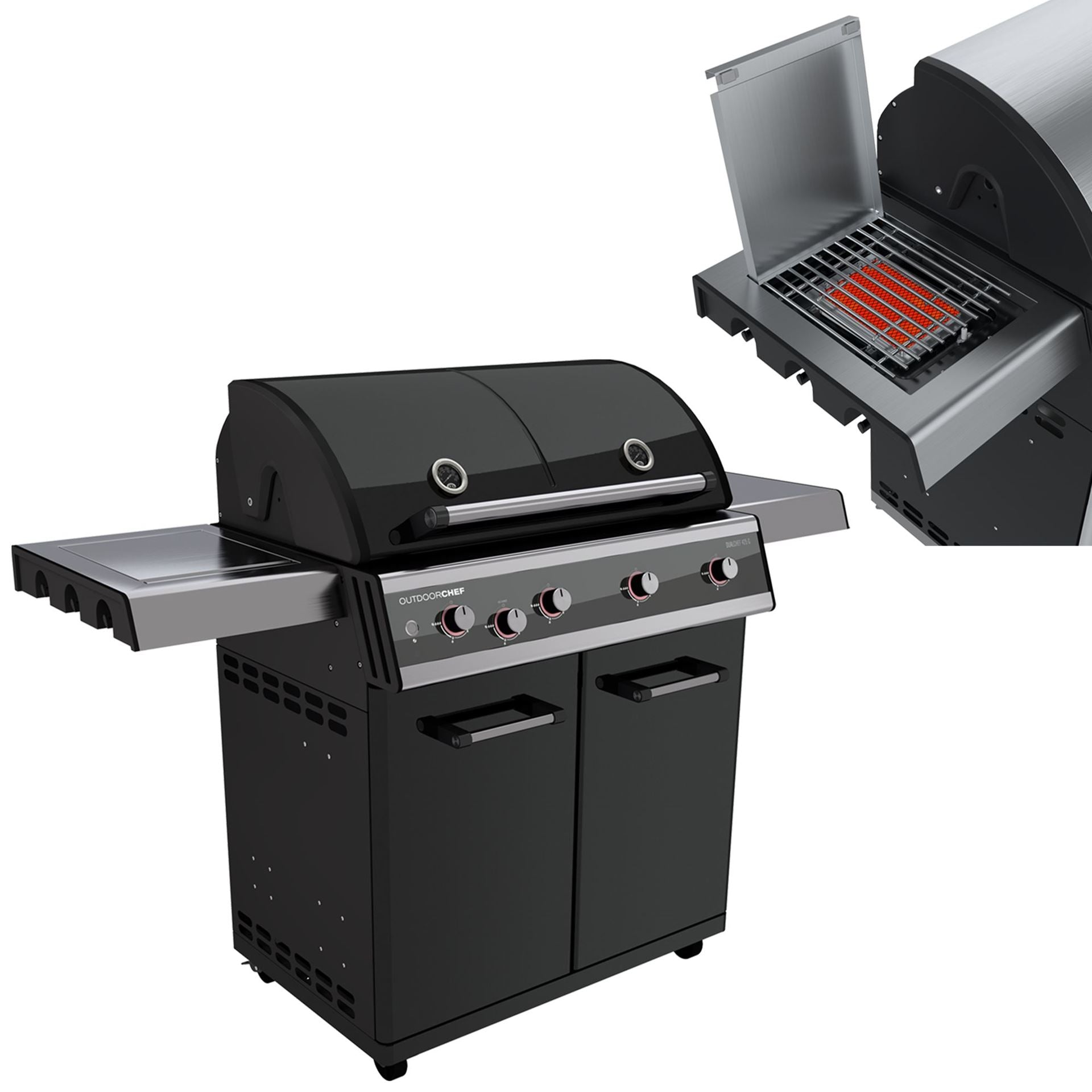 Barbecue Gas Dualchef 425 G 30 mBar Blazing Zone