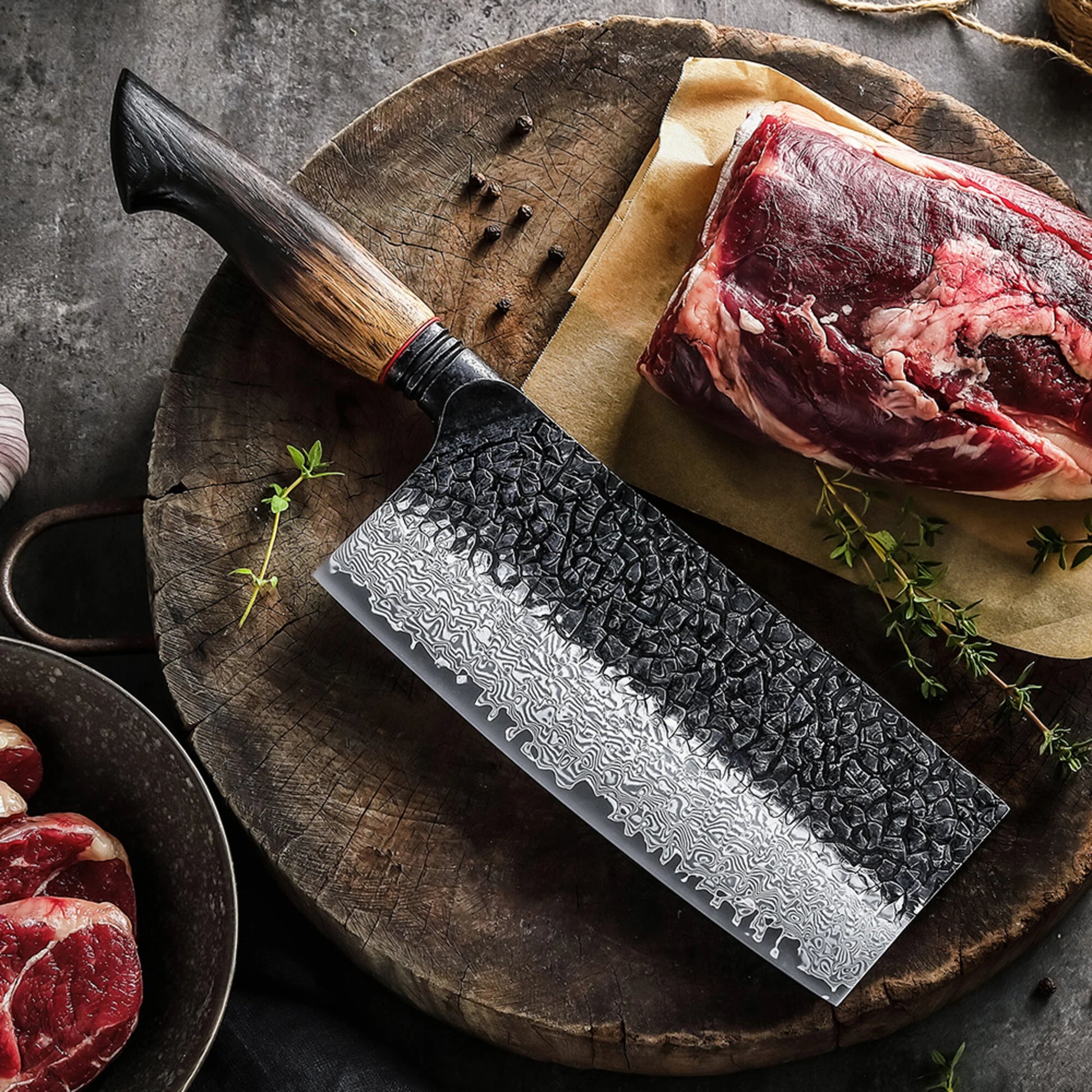 XinZuo X06 Mo Series Damascus Chinese Cleaver