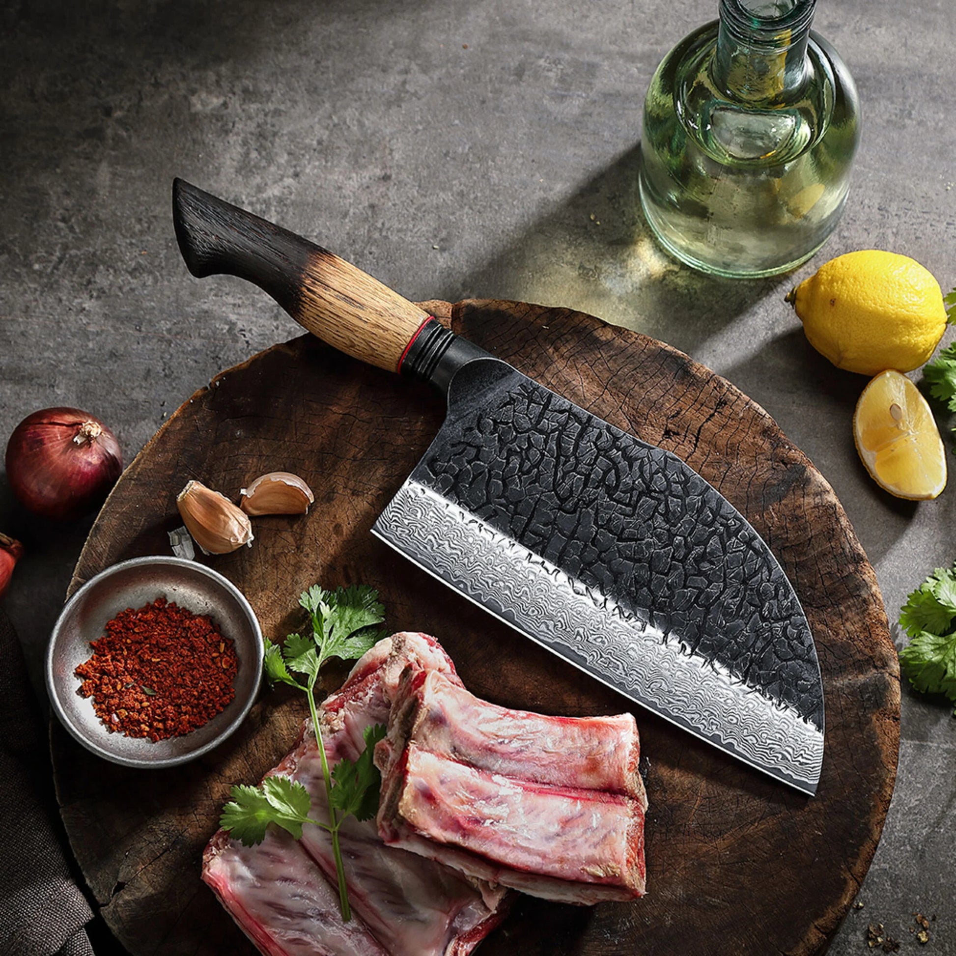 XinZuo X06 Mo Series Damascus Hakmes 18,5 cm