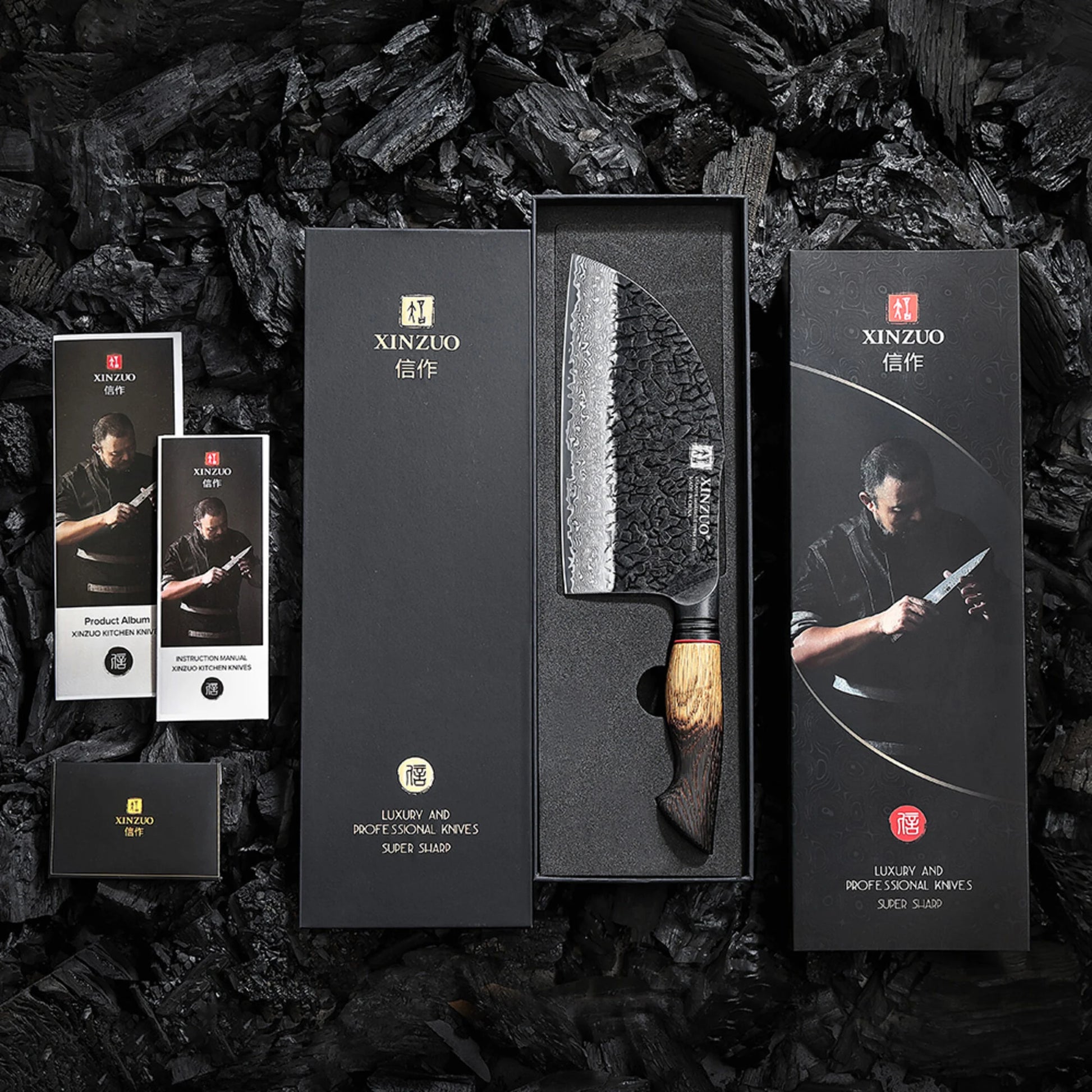 XinZuo X06 Mo Series Damascus Hakmes 18,5 cm