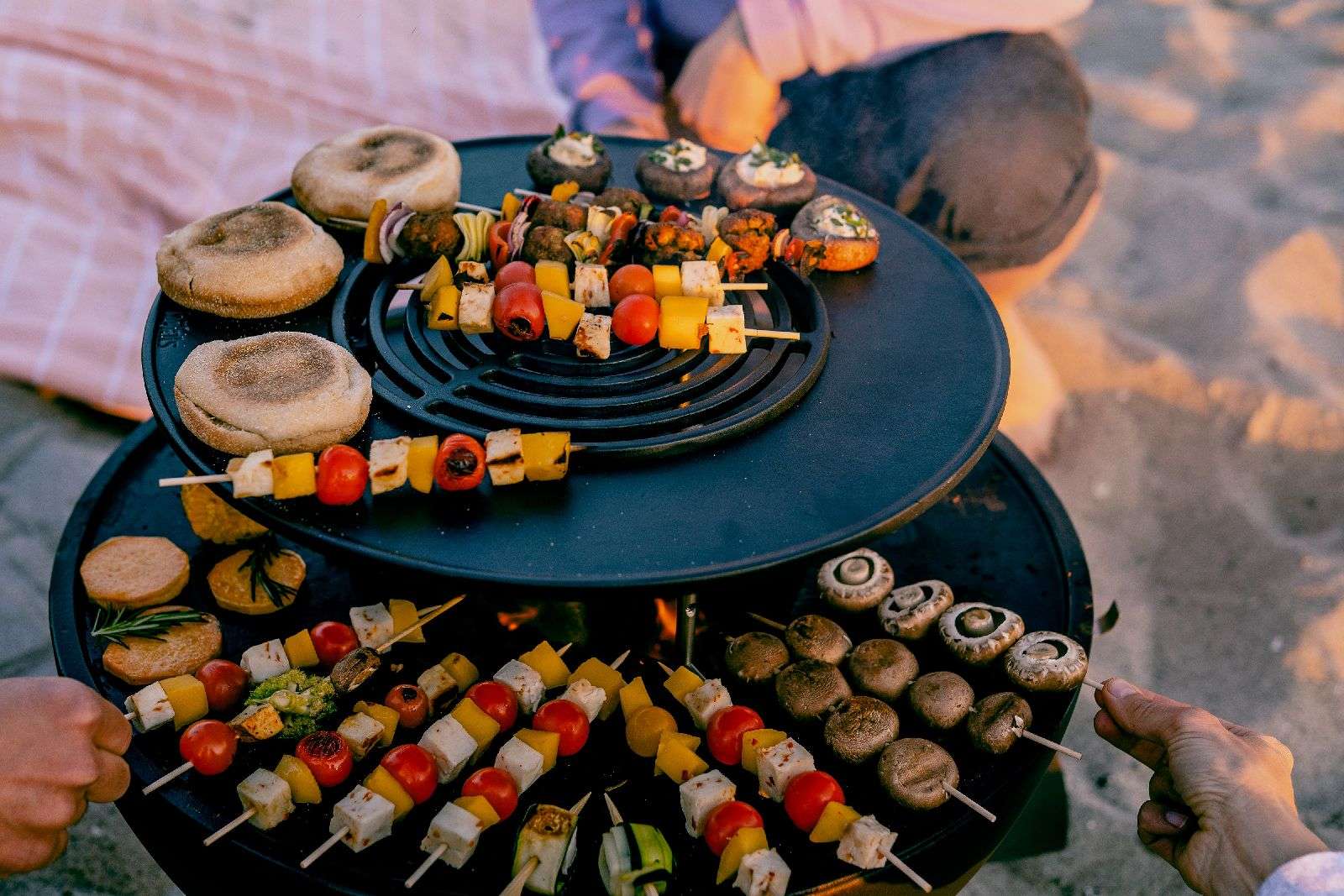 Bowl 57 Grillrooster op Verstelbare Poten met Handvat