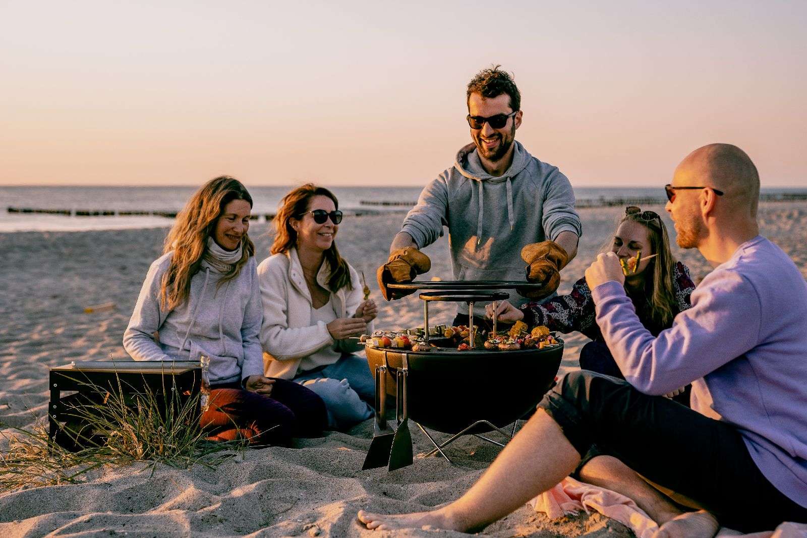 Bowl 57 Grillrooster op Verstelbare Poten met Handvat