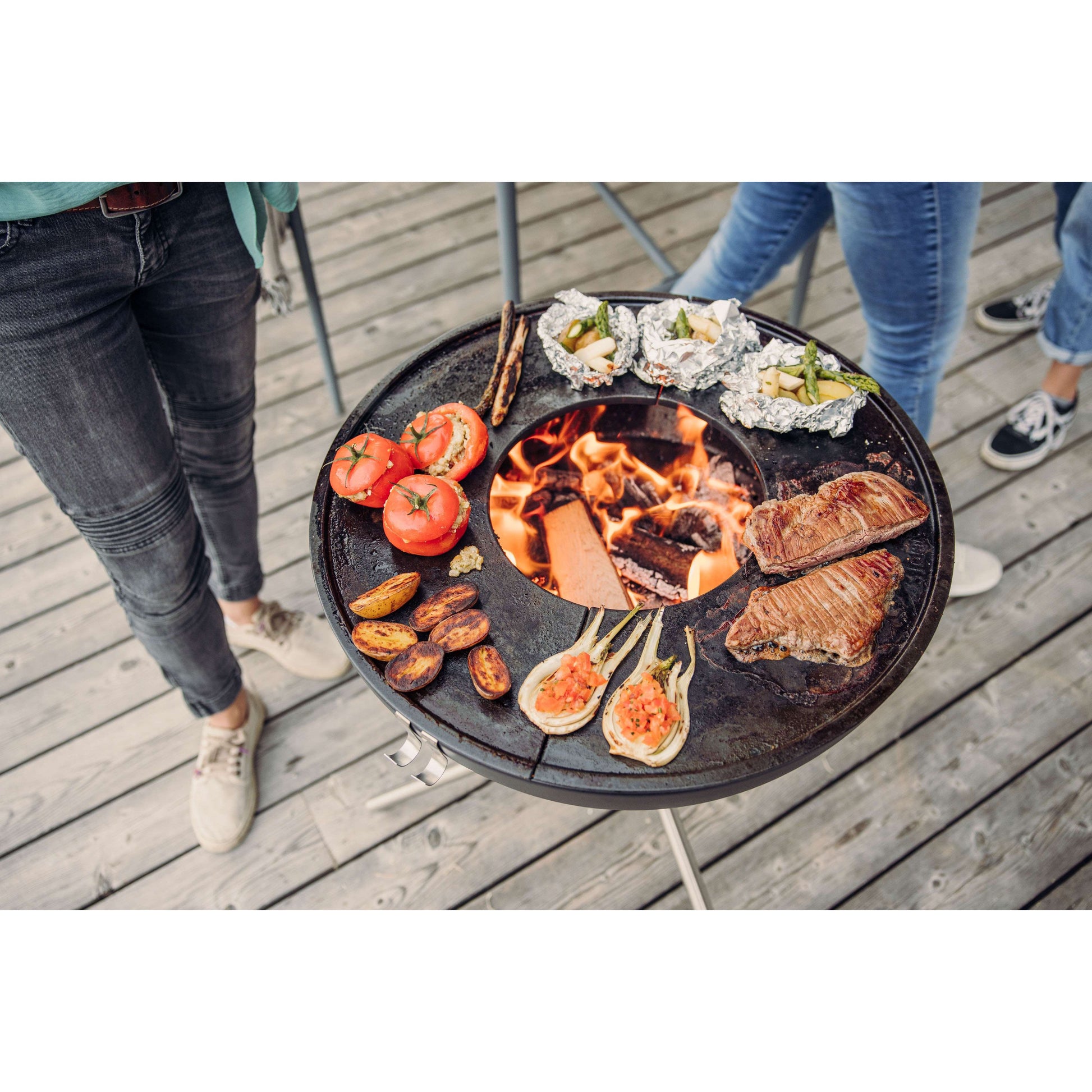 Bowl 57 Vuurschaal Plancha BBQ Set Hoog