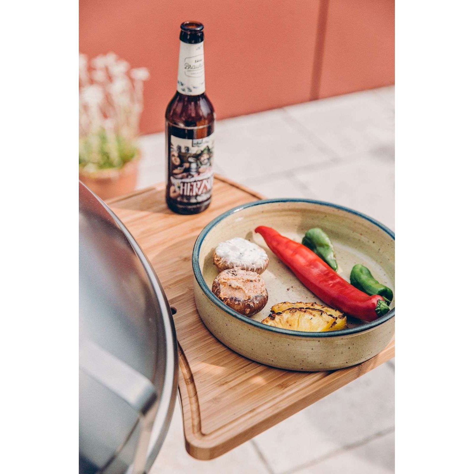 Cone Barbecue Serveerplank en Snijplank Bamboe