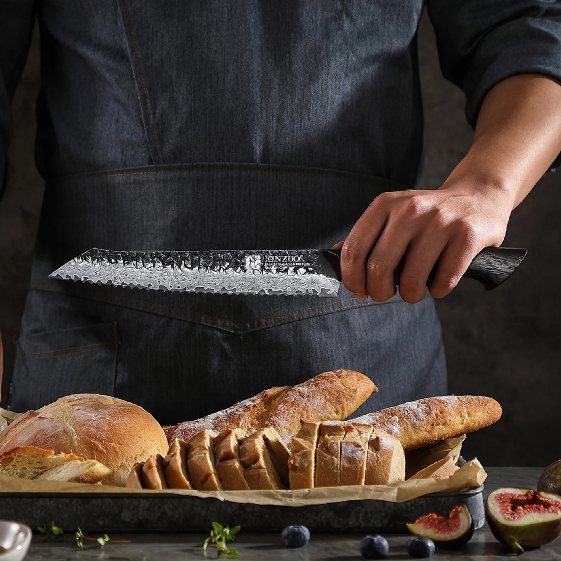 XinZuo X06 Mo Series 4-delige Damascus Messenset