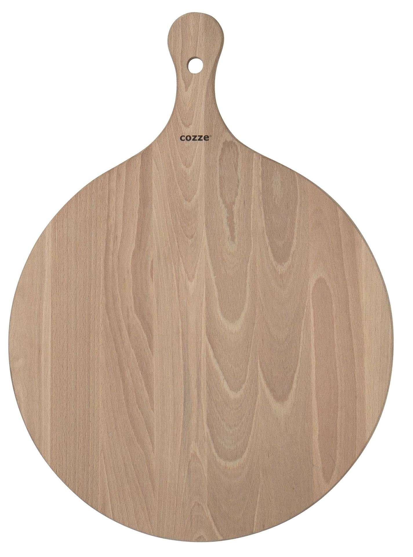 Serveerplank voor Pizza Bamboe met Handvat Diameter 35 cm