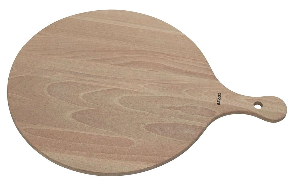 Serveerplank voor Pizza Bamboe met Handvat Diameter 35 cm