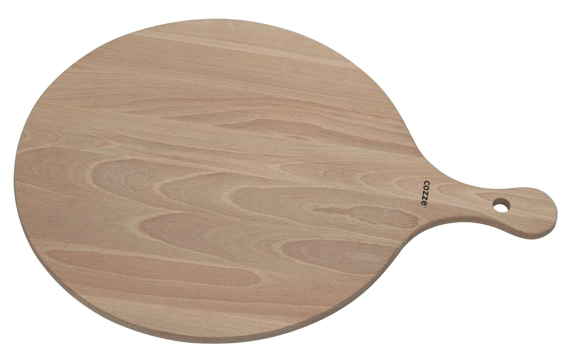 Serveerplank voor Pizza Bamboe met Handvat Diameter 35 cm
