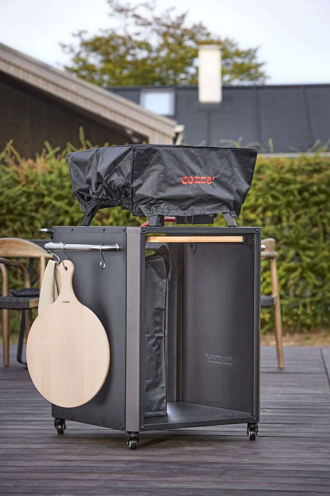 Pizza Oven Gas 13" met Thermometer en Pizzasteen 30 Mbar 5.0 KW
