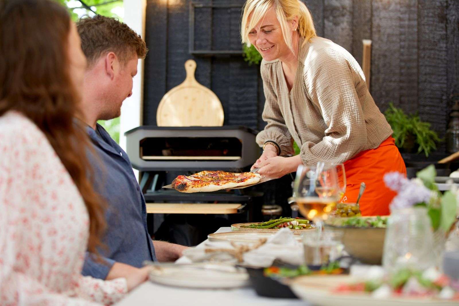 Pizza Oven Gas 13" met Thermometer en Pizzasteen 30 Mbar 5.0 KW