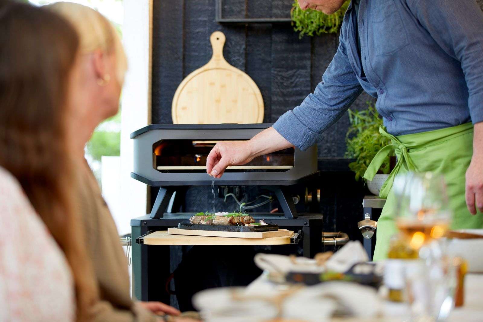 Pizza Oven Gas 13" met Thermometer en Pizzasteen 30 Mbar 5.0 KW