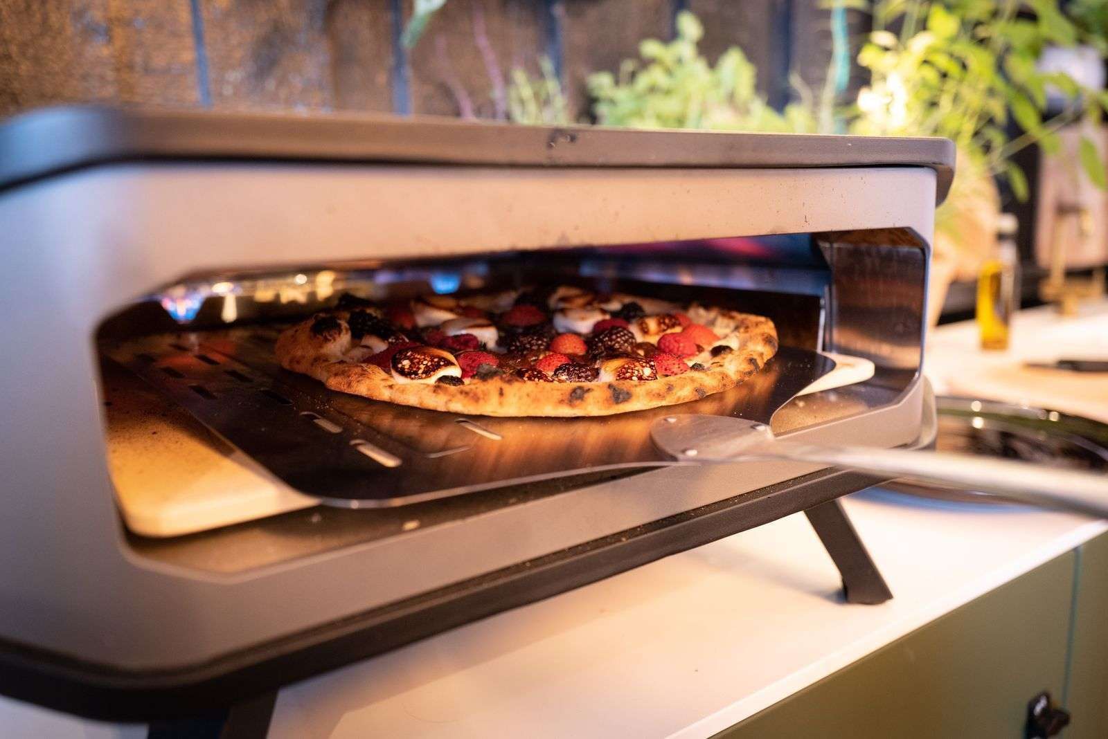 Pizza Oven Gas 17" met Thermometer en Pizzasteen 30 Mbar 5.0 KW