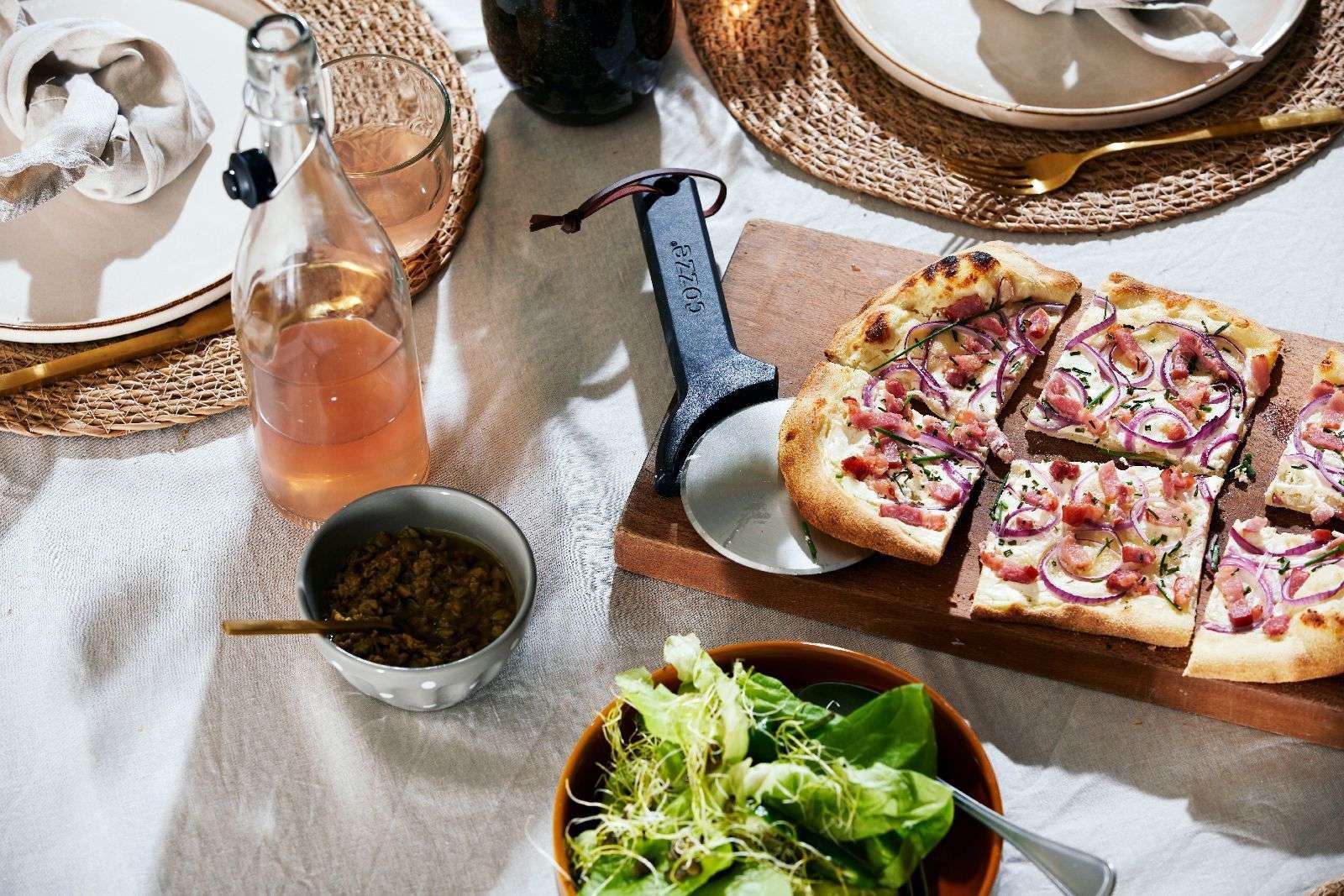 Kadoset Pizza Paddle, Snijder en Thermometer