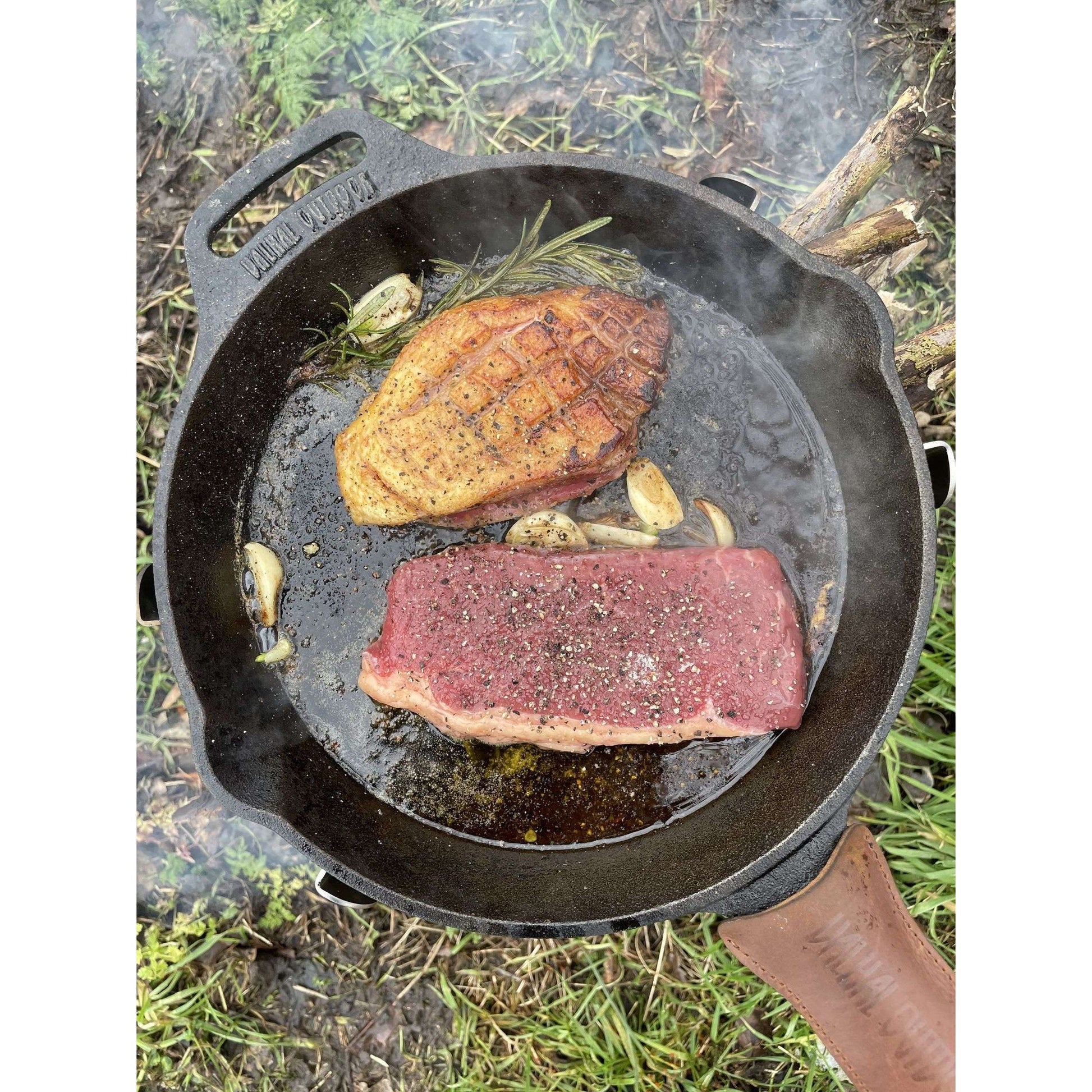 Skillet Koekenpan Gietijzer met Steel 25 cm