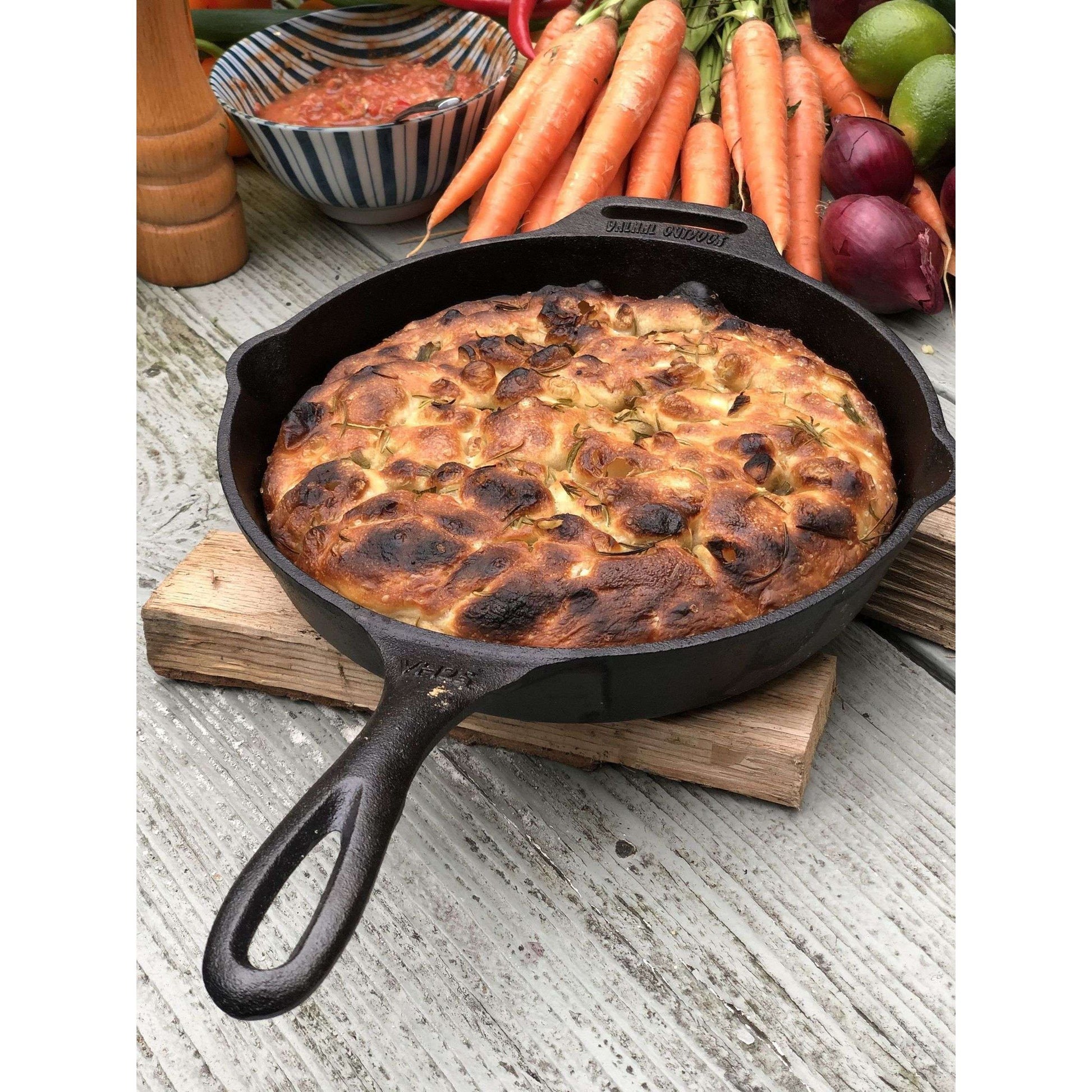 Skillet Koekenpan Gietijzer met Steel 25 cm