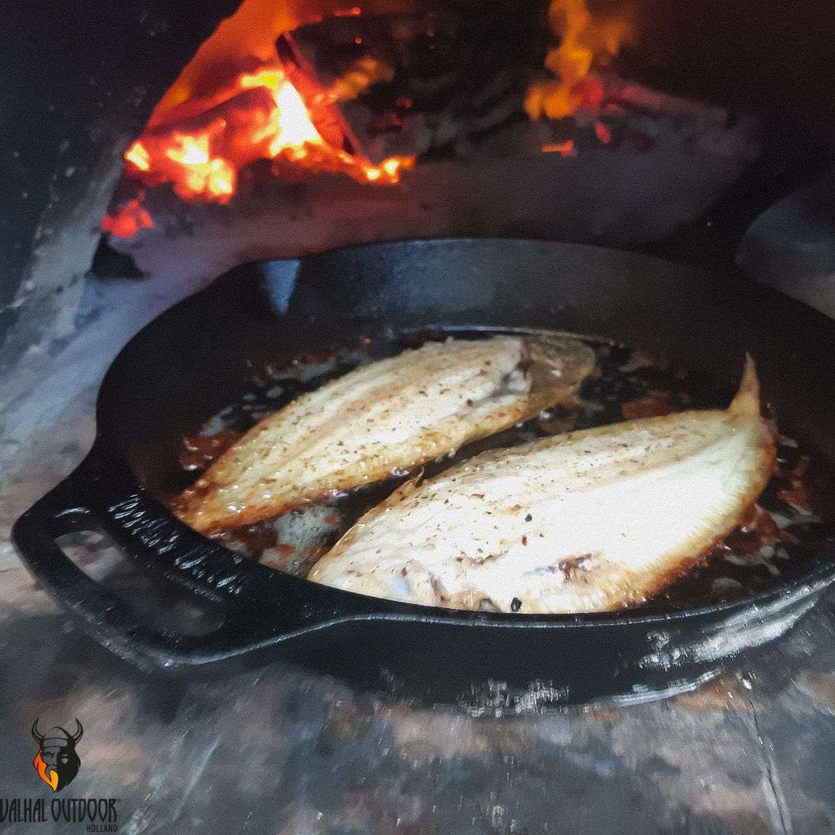 Skillet Gietijzer met Handgrepen 30 cm