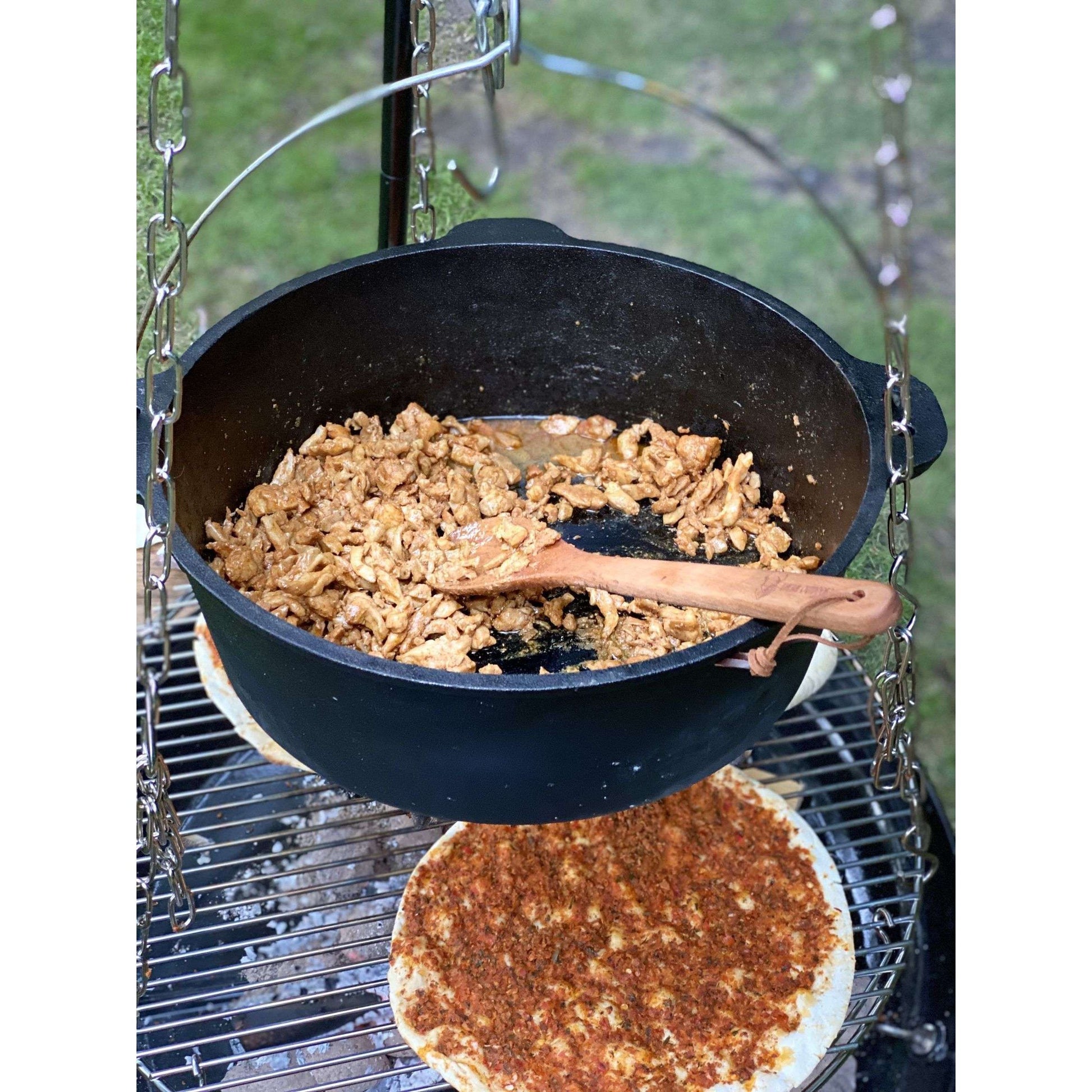 Dutch Oven Braadpan Gietijzer met Grill Deksel Ovaal 9 Liter