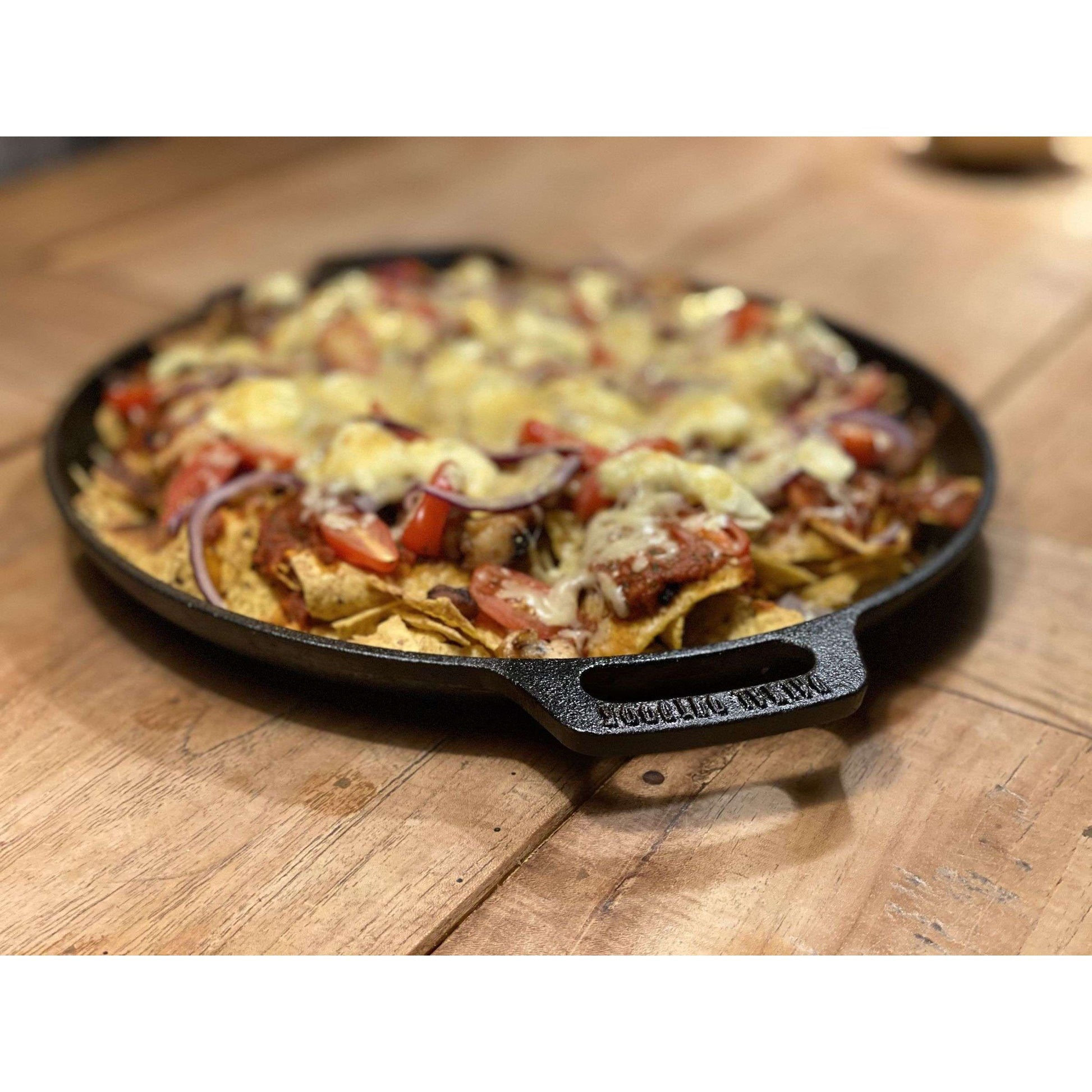 Skillet Plancha Gietijzer met Handgrepen 35 cm