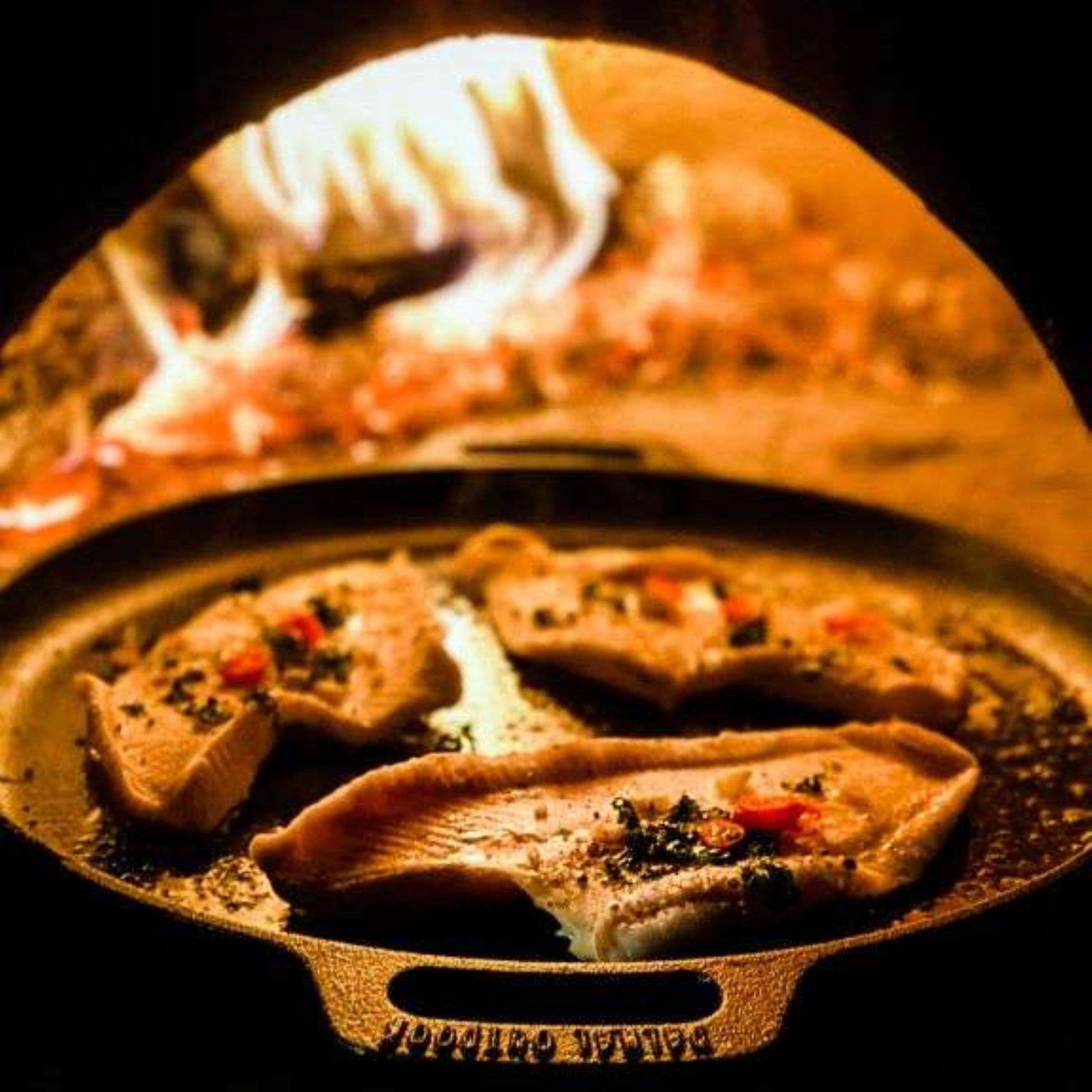 Skillet Plancha Gietijzer met Handgrepen 35 cm