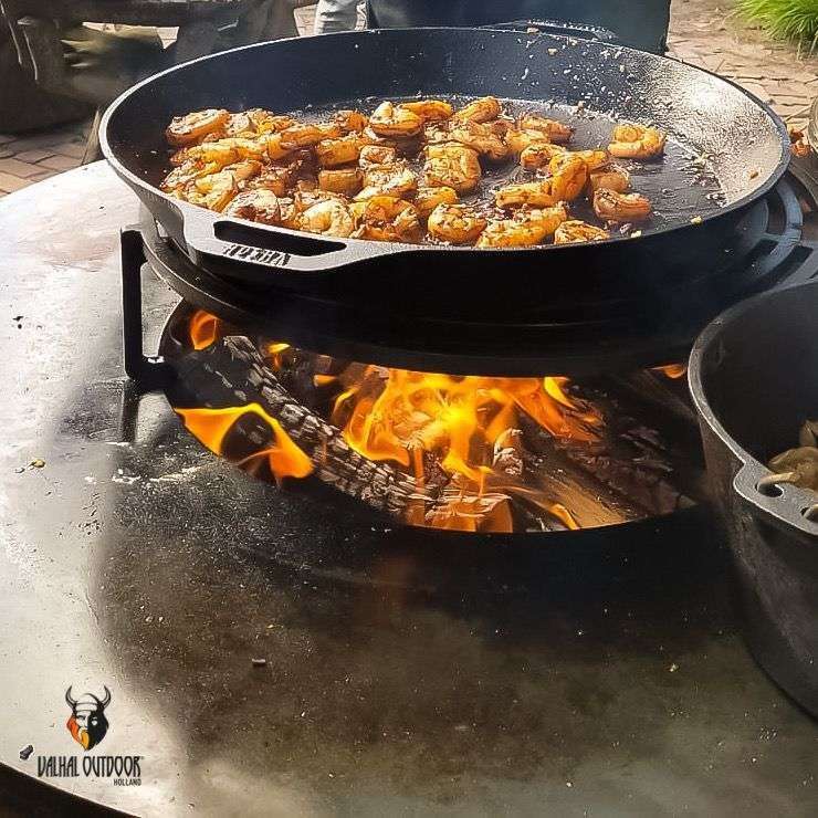 Skillet Plancha Gietijzer met Handgrepen 35 cm