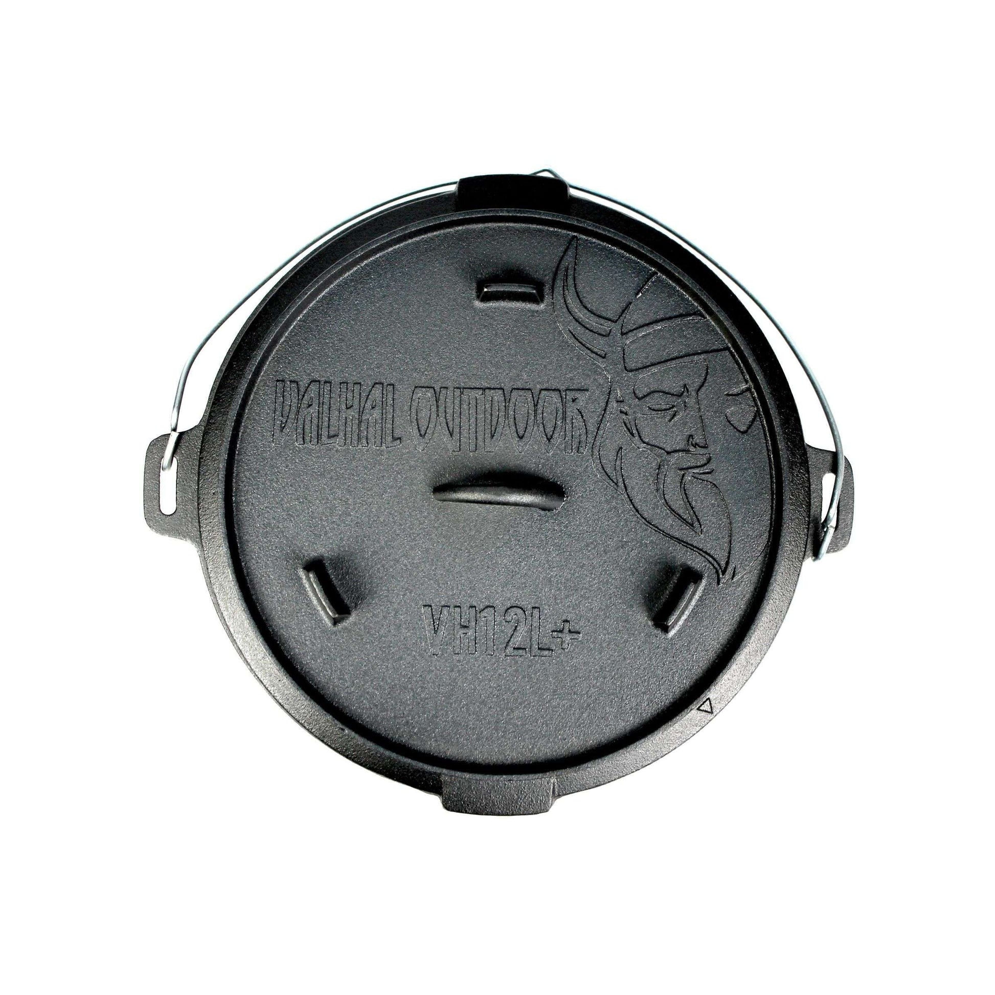 Dutch Oven Gietijzer met Pootjes Outdoor 12 Liter