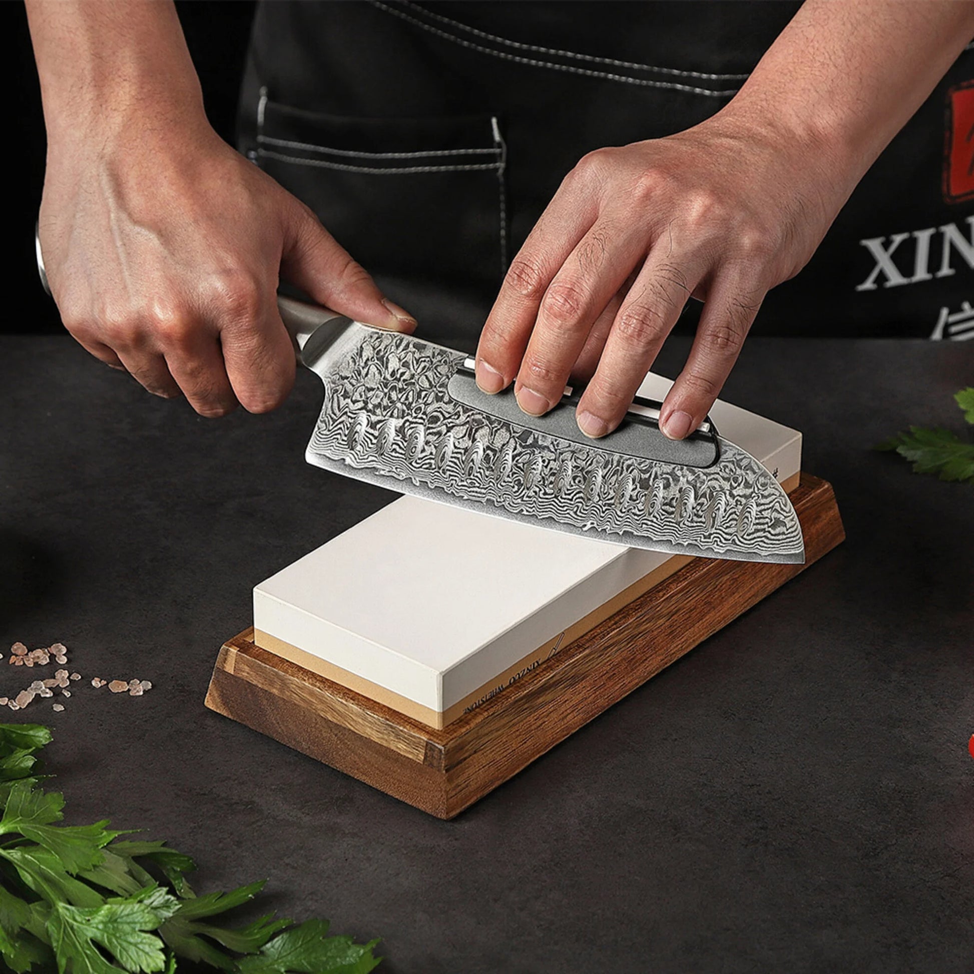 XinZuo Slijpsteen Dubbelzijdig 1000/5000 – Professionele Korund Whetstone