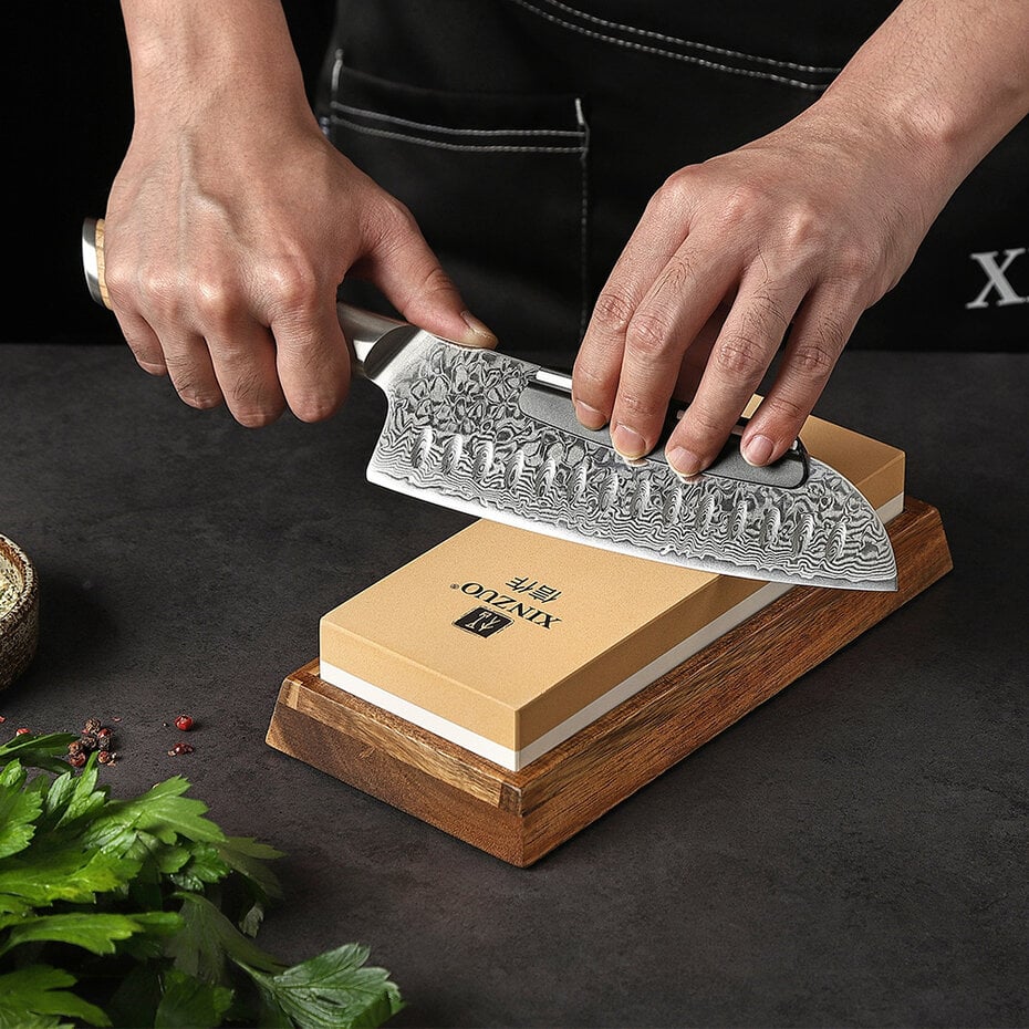 XinZuo Slijpsteen Dubbelzijdig 3000/8000 – Professionele Korund Whetstone (Large)