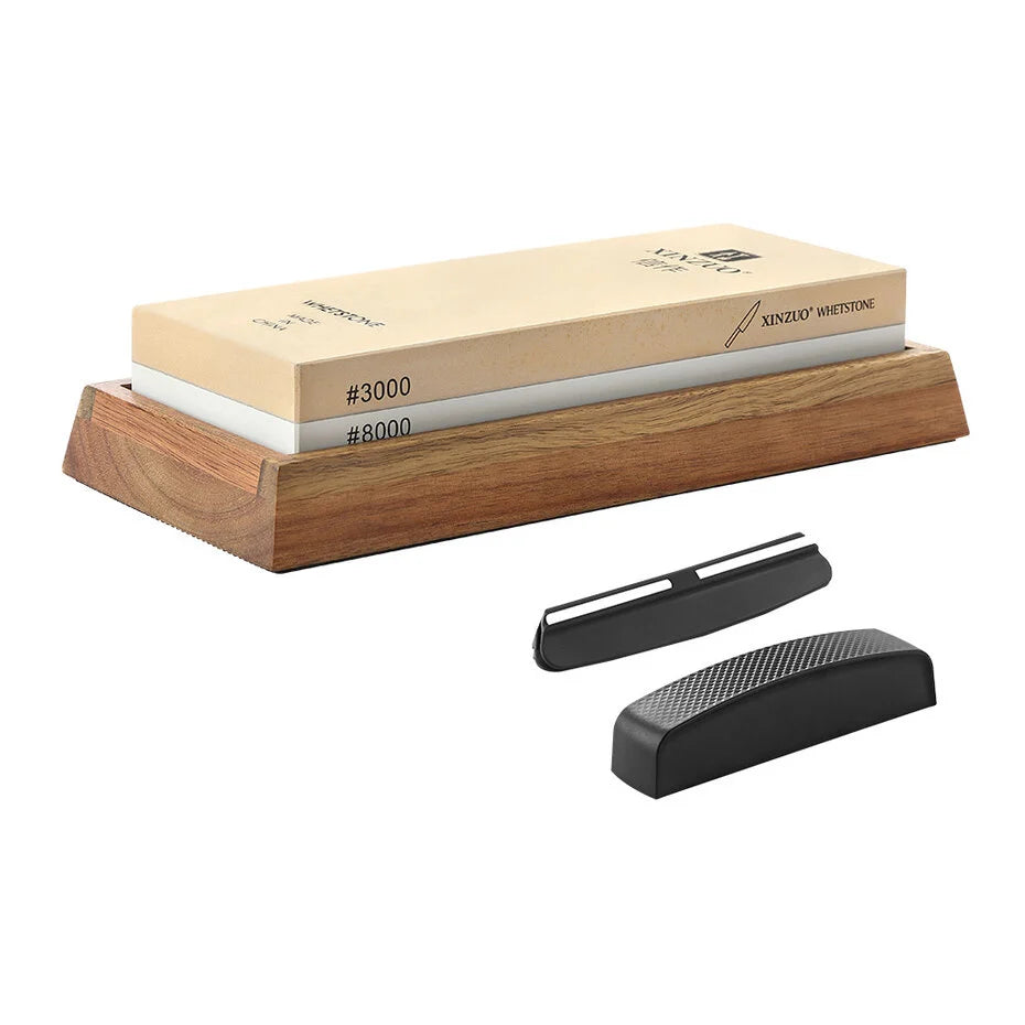 XinZuo Slijpsteen Dubbelzijdig 3000/8000 – Professionele Korund Whetstone (Large)