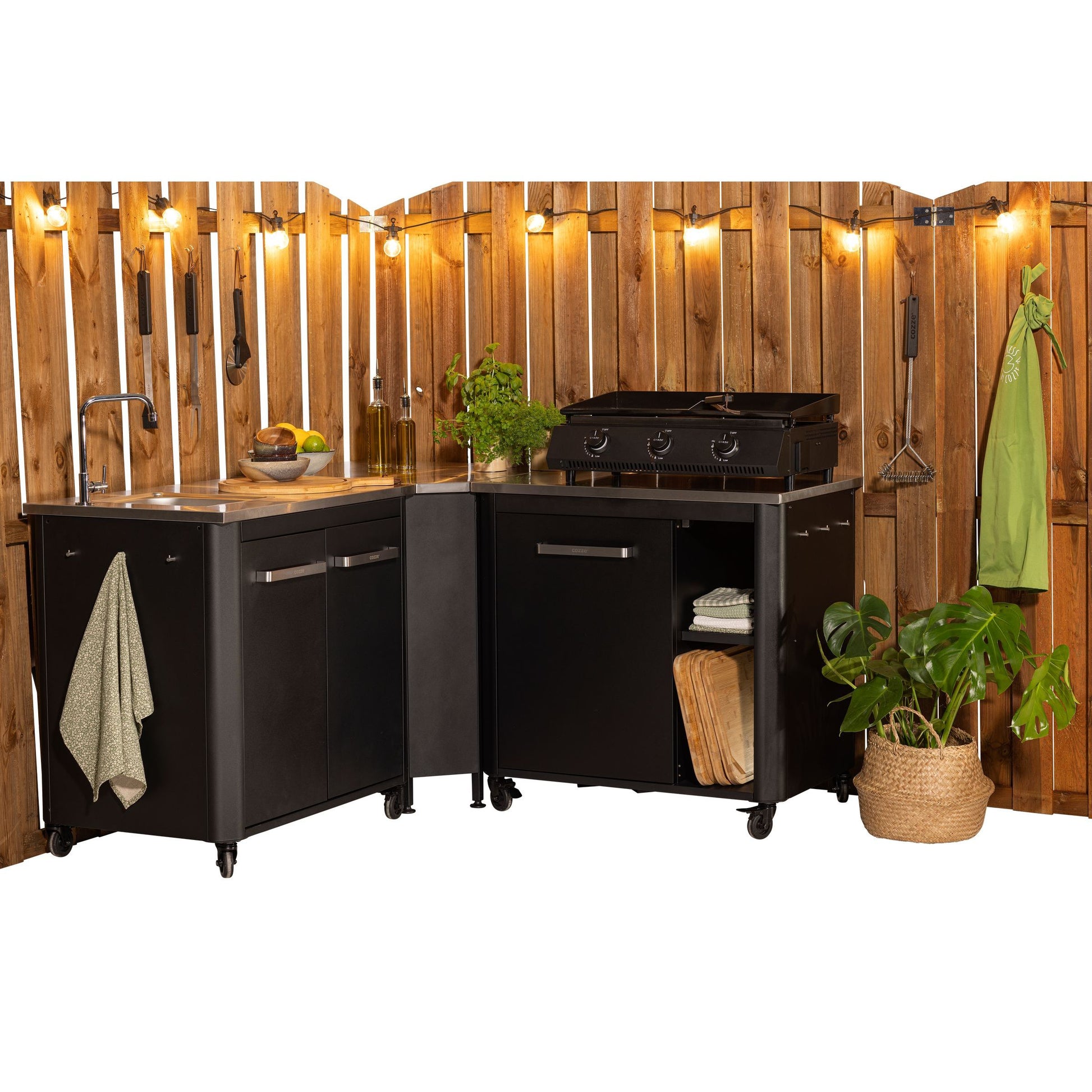 Werkbank met Deur en Open legplanken 93,5 cm