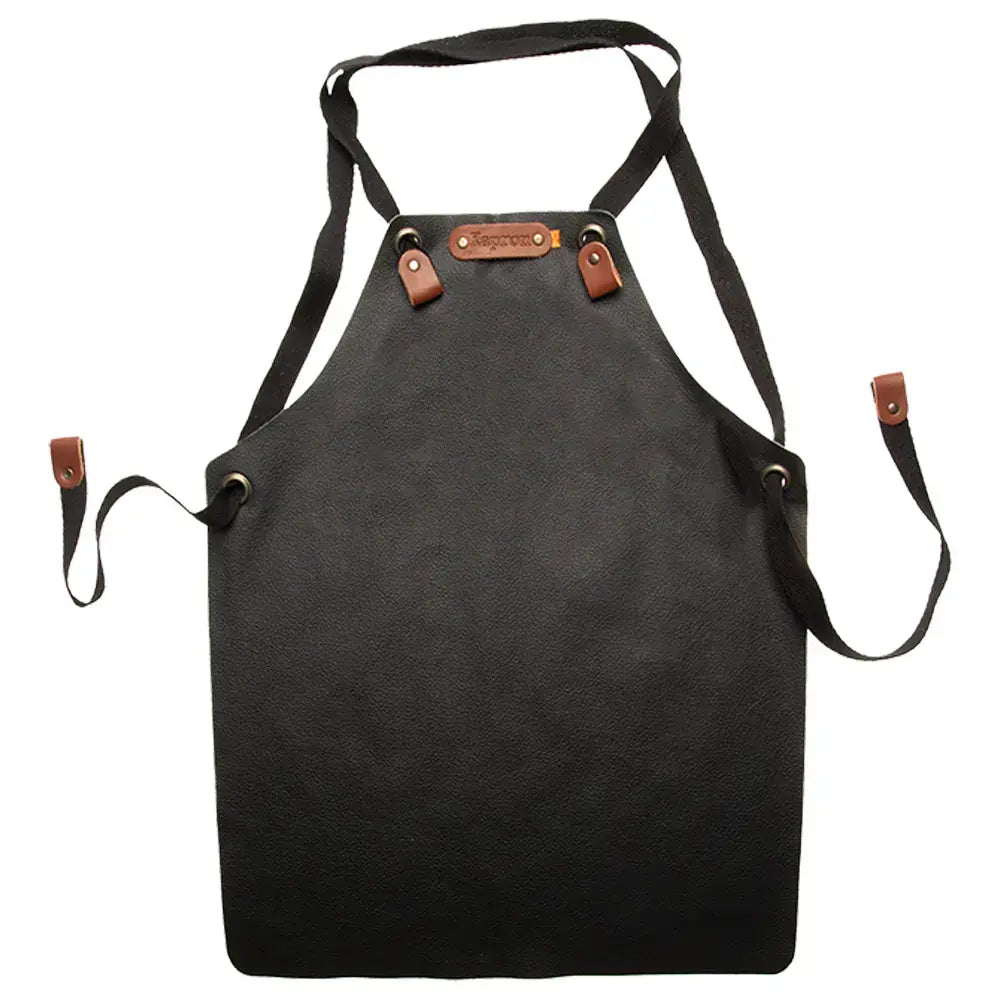 Leren kinderschort in de kleur zwart