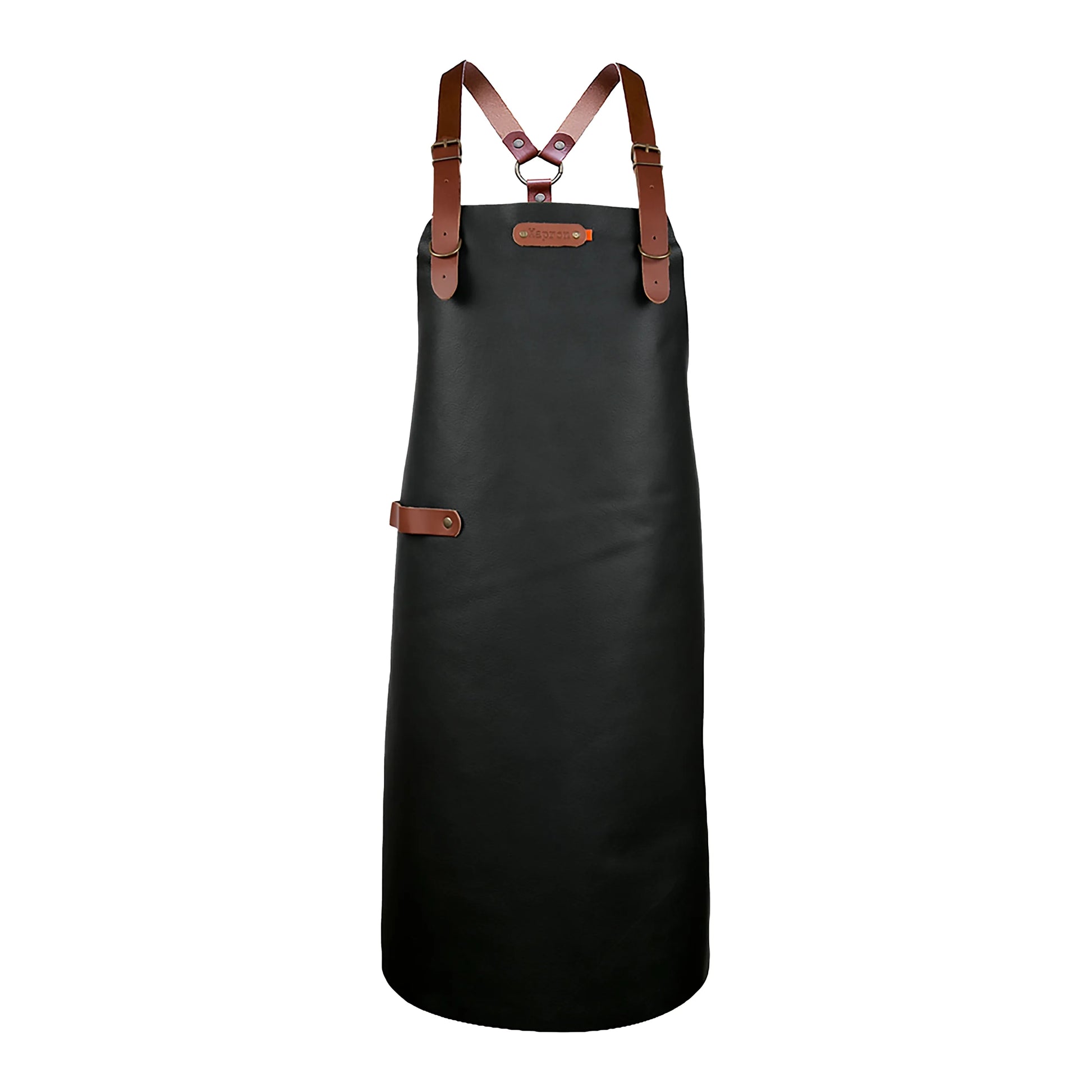Bovine leren BBQ schort zwart