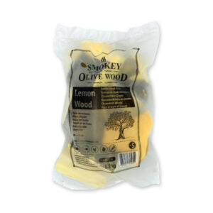 Smokey Olive Wood citroenhout blokken 1,5 KG voor frisse mediterrane rooksmaken tijdens barbecue en outdoor cooking