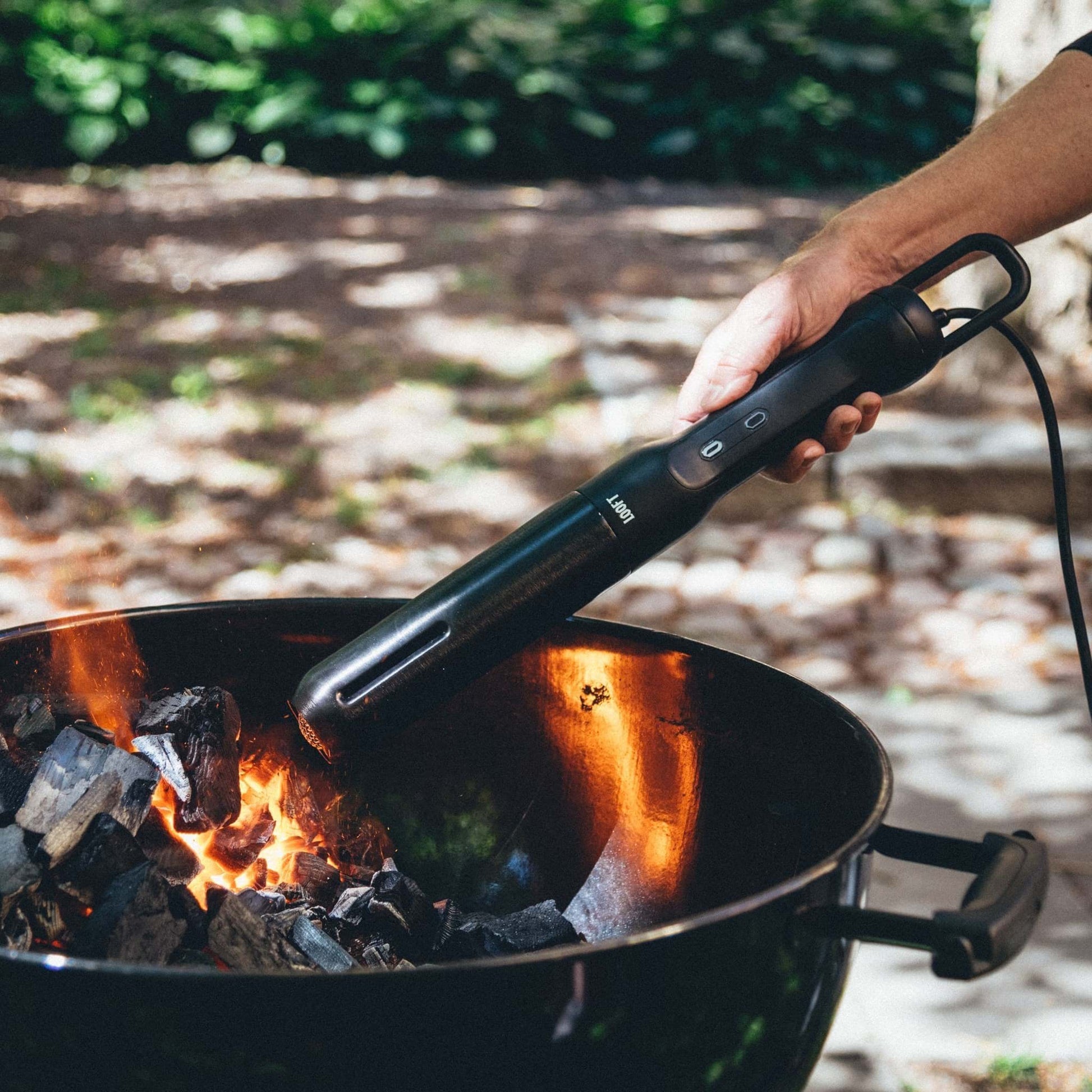 Looftlighter 2 BBQ aansteker met superverhitte lucht voor snel aansteken van barbecue