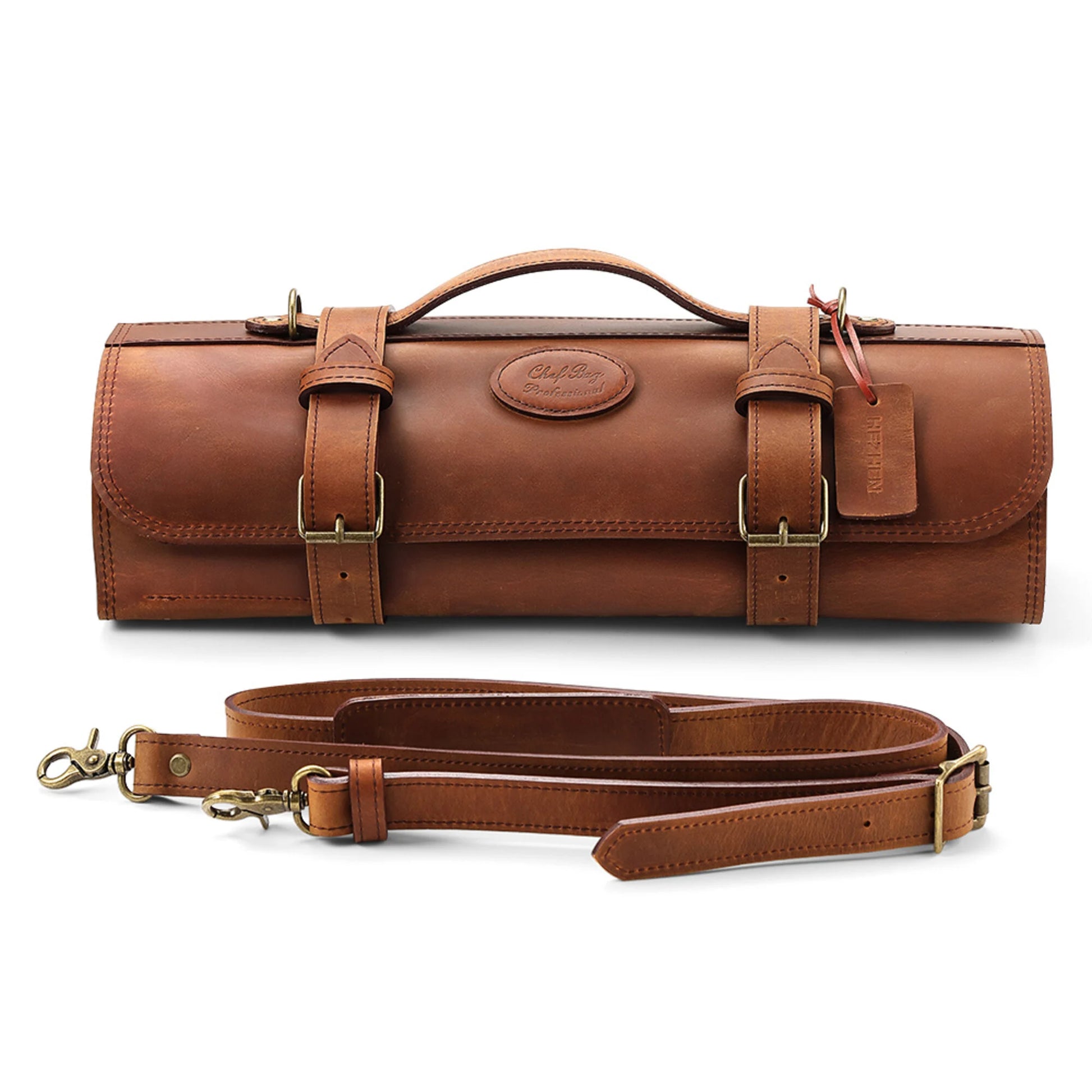Hezhen Messentas Bruin – Crazy Horse Leather Luxe Messenrol