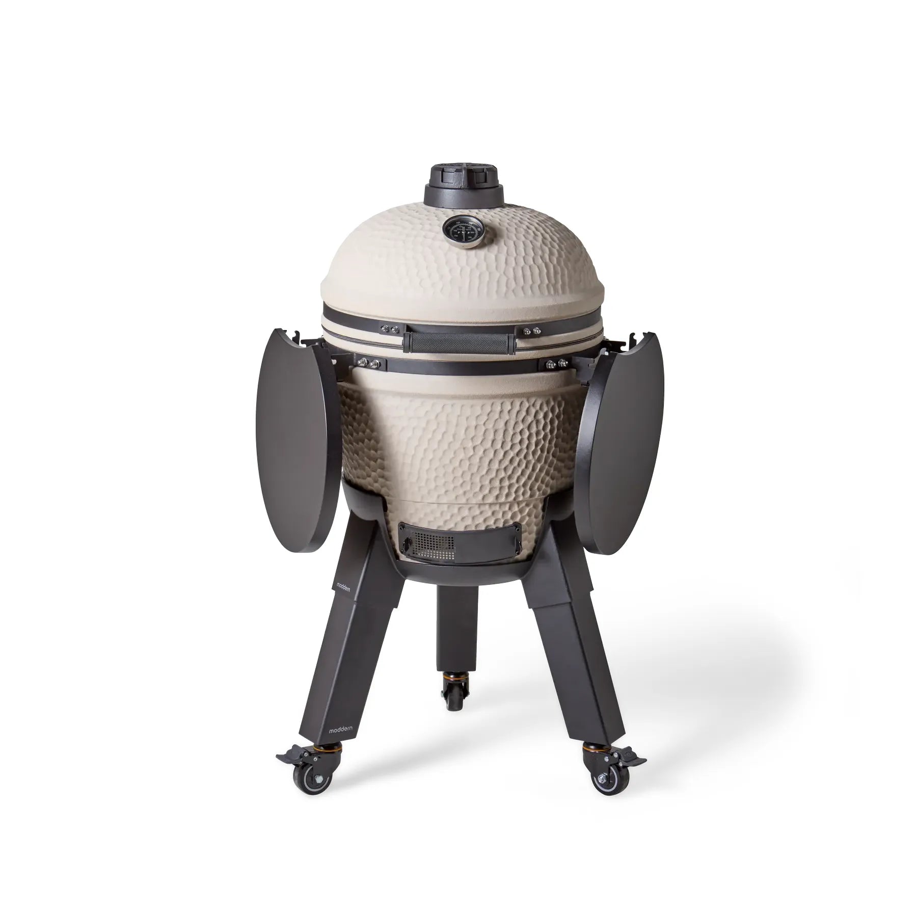 Moddern Complete kamado in zanderig steen kleur met premium design en aluminium poten