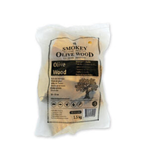 Smokey Olive Wood amandelhout blokken 1,5 KG voor verfijnde rooksmaken tijdens barbecue en outdoor cooking