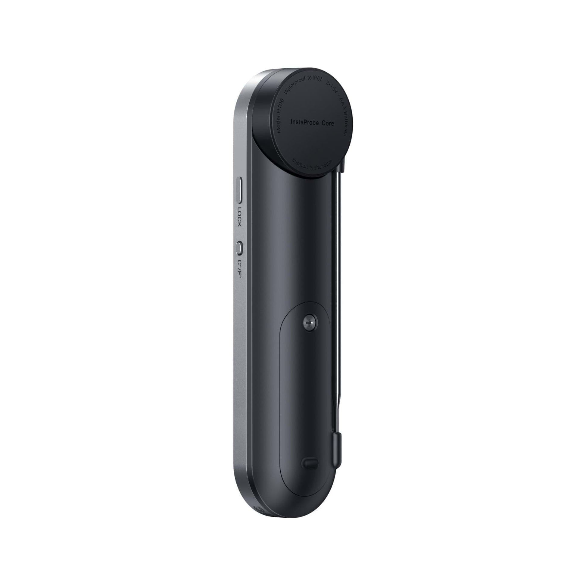 Achterkant van de Typhur InstaProbe Core digitale vleesthermometer