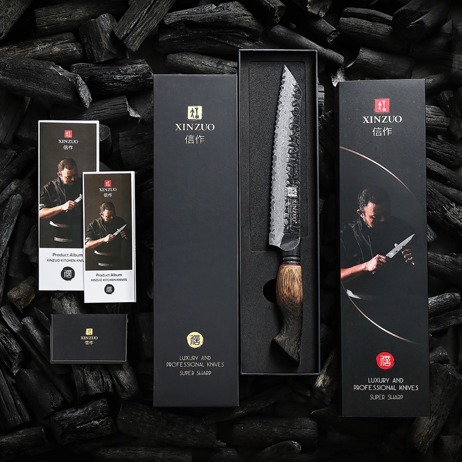 XinZuo X06 Mo Series Damascus Broodmes