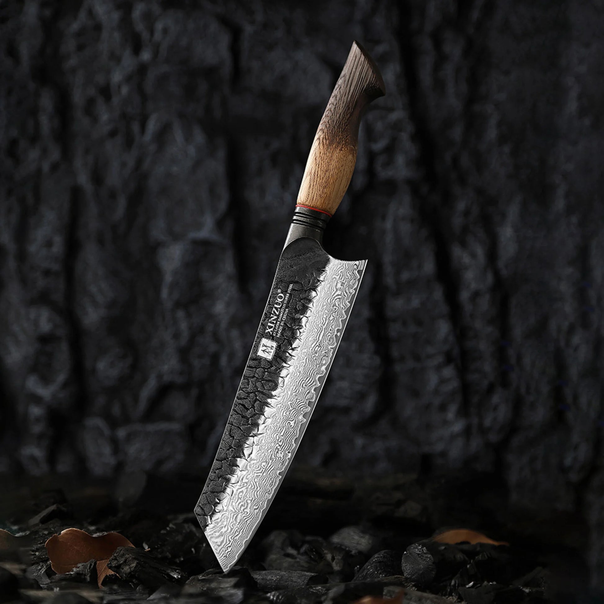 XinZuo X06 Mo Series Damascus Bunka Koksmes 21 cm